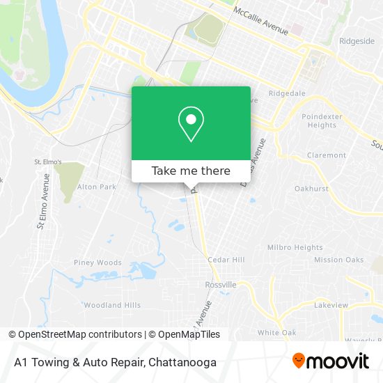 A1 Towing & Auto Repair map