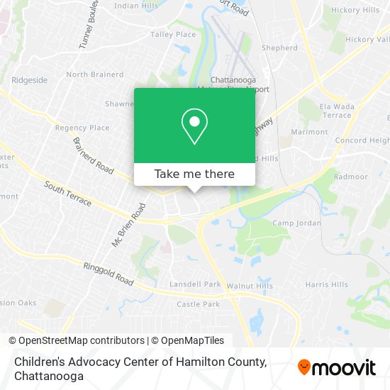 Children's Advocacy Center of Hamilton County map