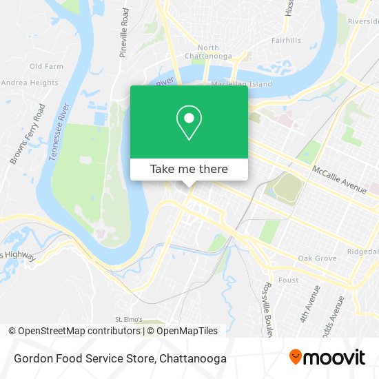 Gordon Food Service Store map