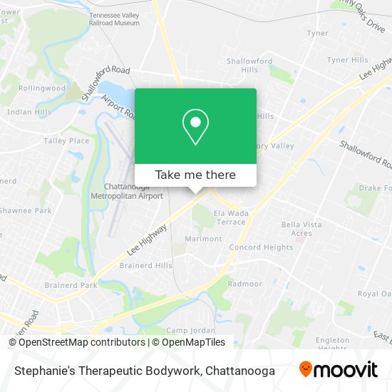 Stephanie's Therapeutic Bodywork map