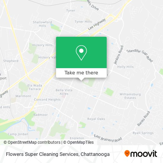Flowers Super Cleaning Services map