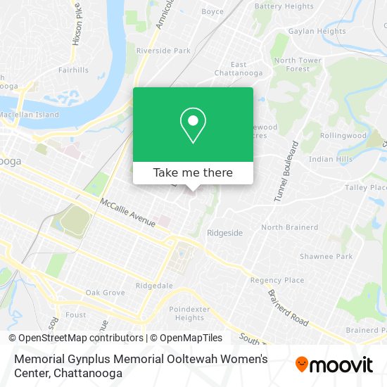 Mapa de Memorial Gynplus Memorial Ooltewah Women's Center