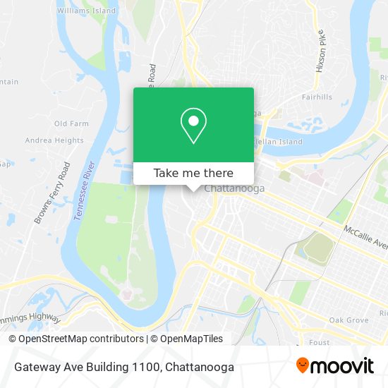 Gateway Ave Building 1100 map