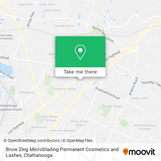 Mapa de Brow Zing Microblading Permanent Cosmetics and Lashes