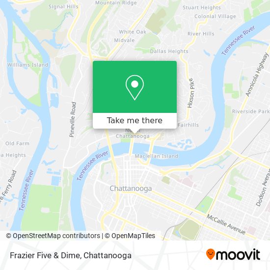 Frazier Five & Dime map