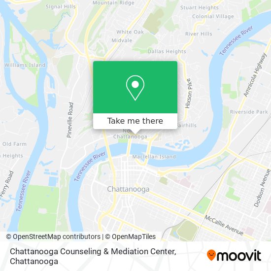 Chattanooga Counseling & Mediation Center map