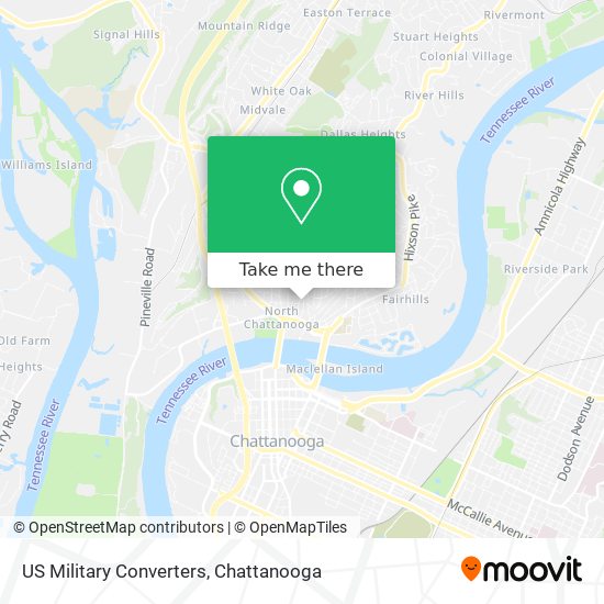 US Military Converters map