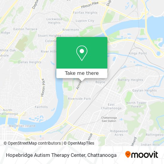 Mapa de Hopebridge Autism Therapy Center