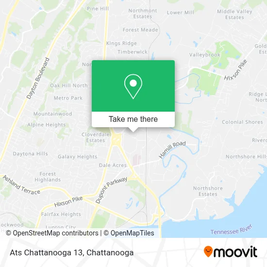 Ats Chattanooga 13 map