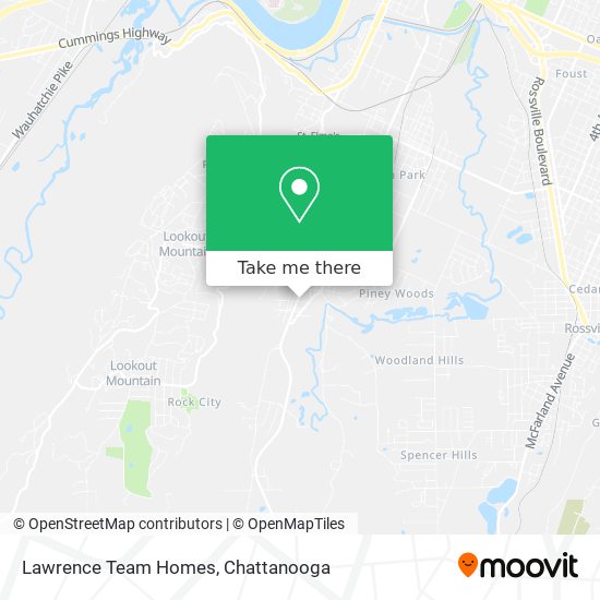 Lawrence Team Homes map