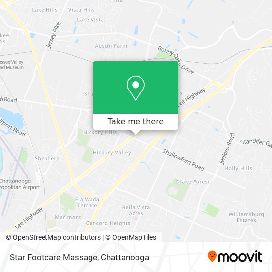 Mapa de Star Footcare Massage