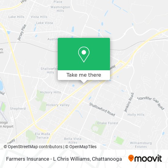 Farmers Insurance - L Chris Williams map