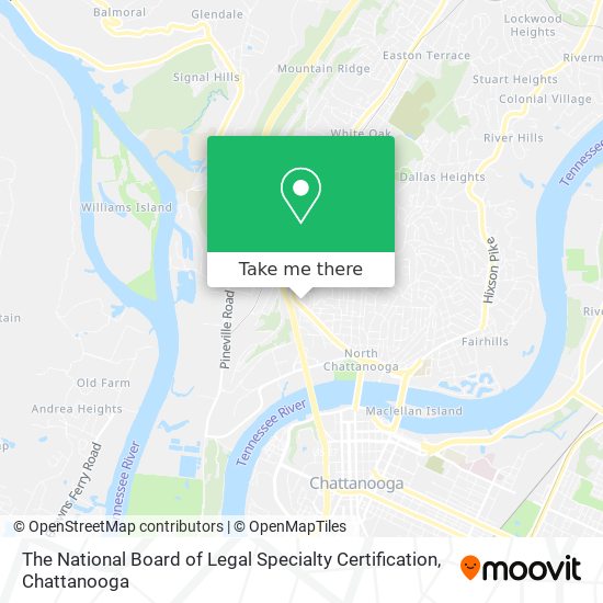 Mapa de The National Board of Legal Specialty Certification