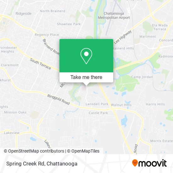 Spring Creek Rd map