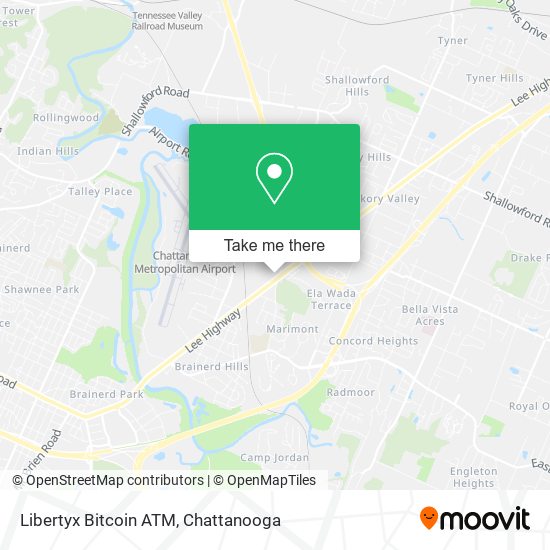 Mapa de Libertyx Bitcoin ATM