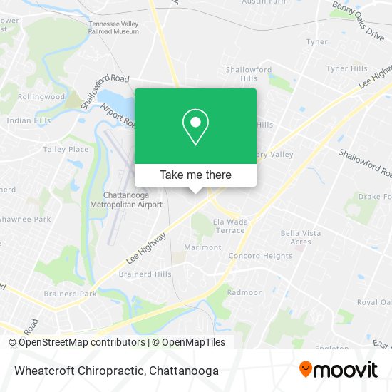 Wheatcroft Chiropractic map