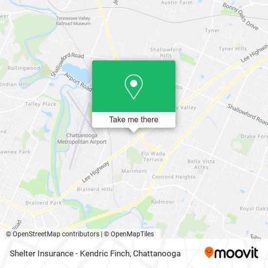 Mapa de Shelter Insurance - Kendric Finch