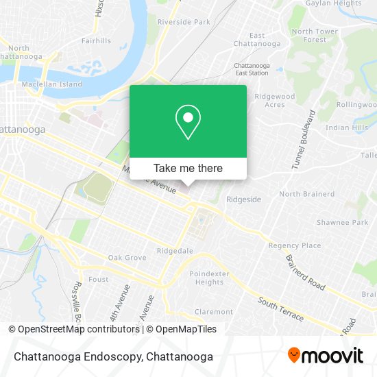 Chattanooga Endoscopy map