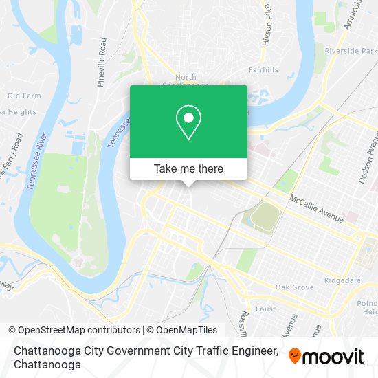 Chattanooga City Government City Traffic Engineer map