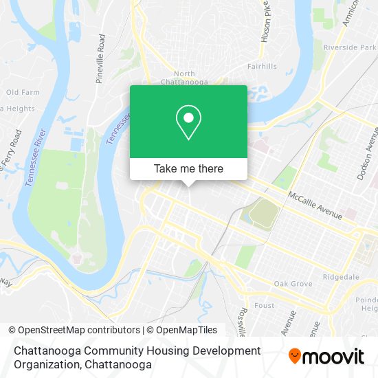 Chattanooga Community Housing Development Organization map