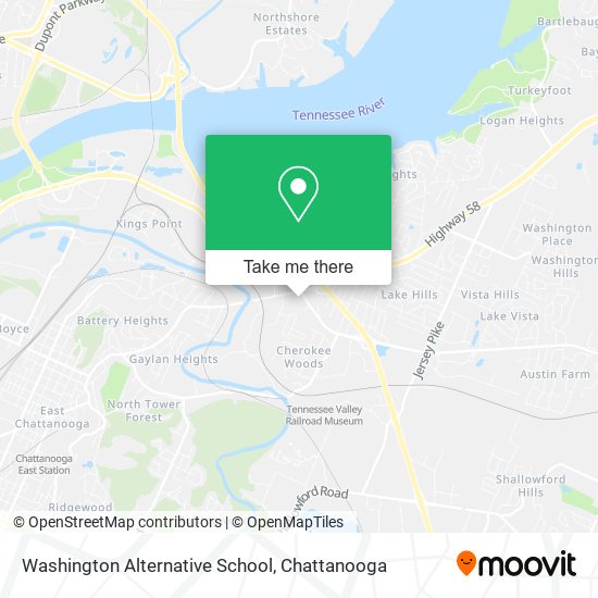 Mapa de Washington Alternative School