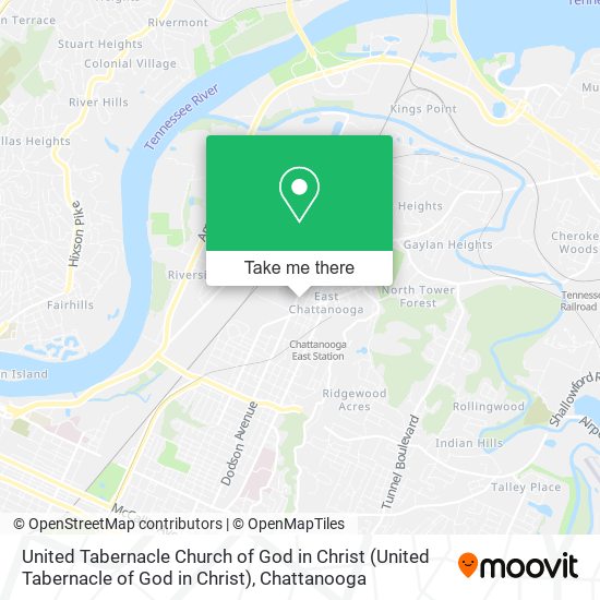 United Tabernacle Church of God in Christ map