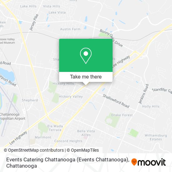 Mapa de Events Catering Chattanooga (Events Chattanooga)