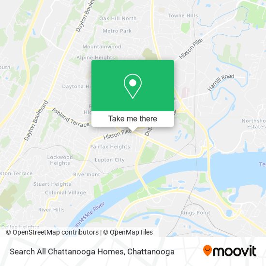 Mapa de Search All Chattanooga Homes