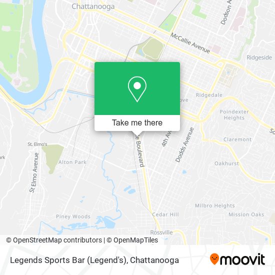 Mapa de Legends Sports Bar (Legend's)