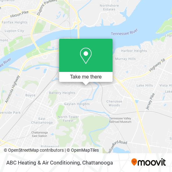 ABC Heating & Air Conditioning map