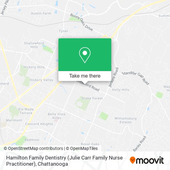 Mapa de Hamilton Family Dentistry (Julie Carr Family Nurse Practitioner)