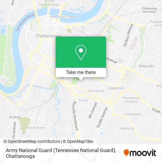 Army National Guard (Tennessee National Guard) map