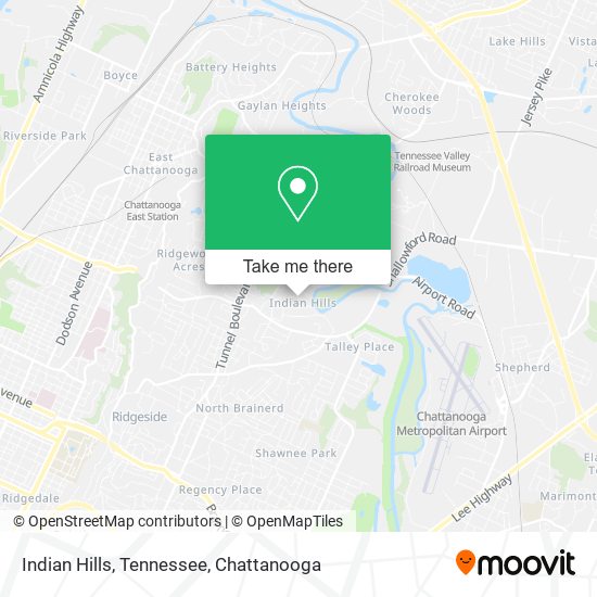 Indian Hills, Tennessee map