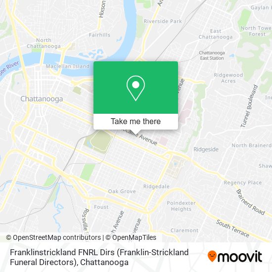Franklinstrickland FNRL Dirs (Franklin-Strickland Funeral Directors) map