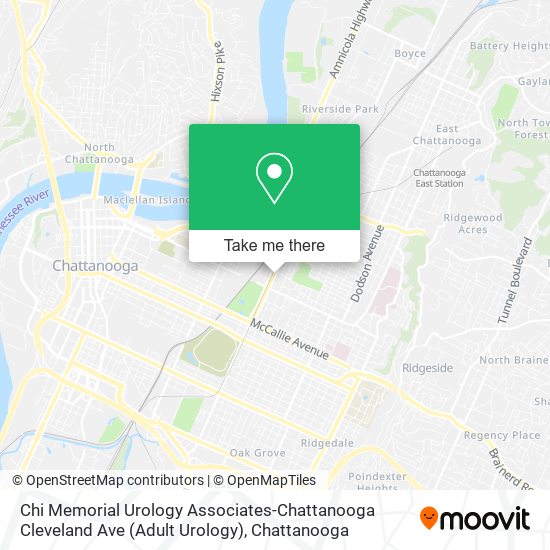 Mapa de Chi Memorial Urology Associates-Chattanooga Cleveland Ave (Adult Urology)