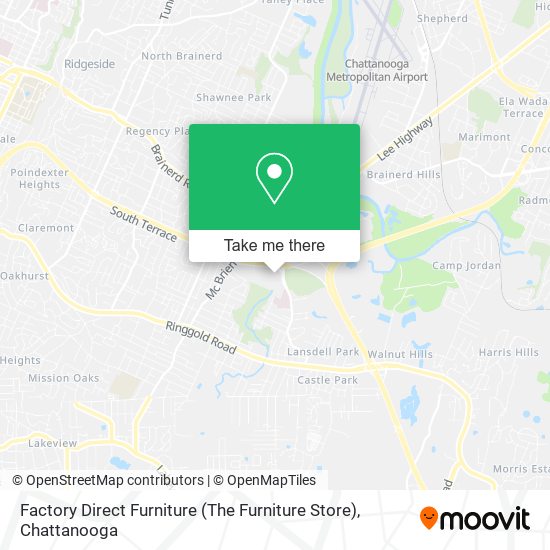 Mapa de Factory Direct Furniture (The Furniture Store)