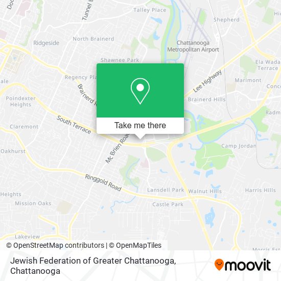 Mapa de Jewish Federation of Greater Chattanooga