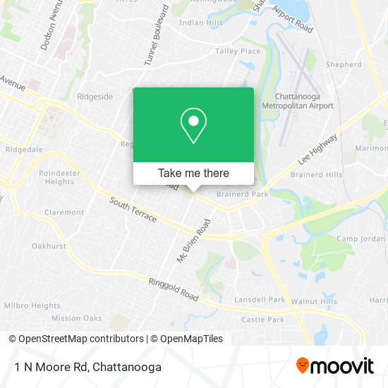1 N Moore Rd map