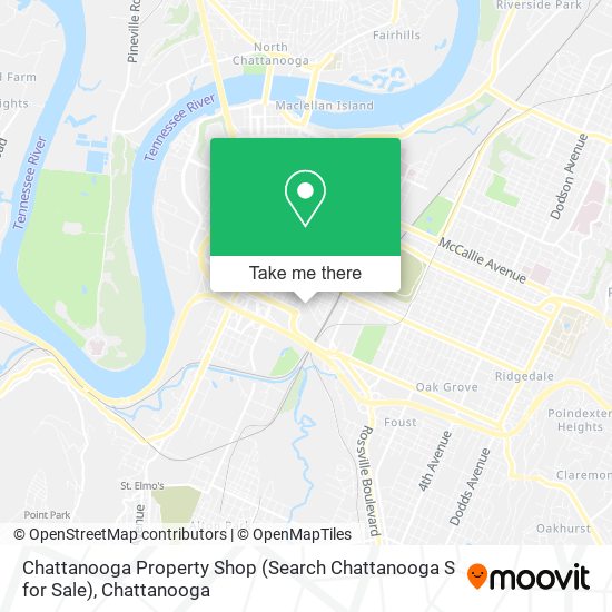 Chattanooga Property Shop (Search Chattanooga S for Sale) map