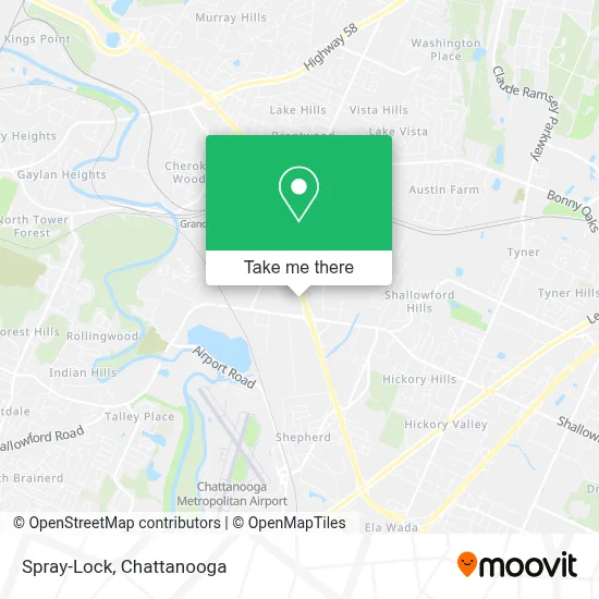 Spray-Lock map