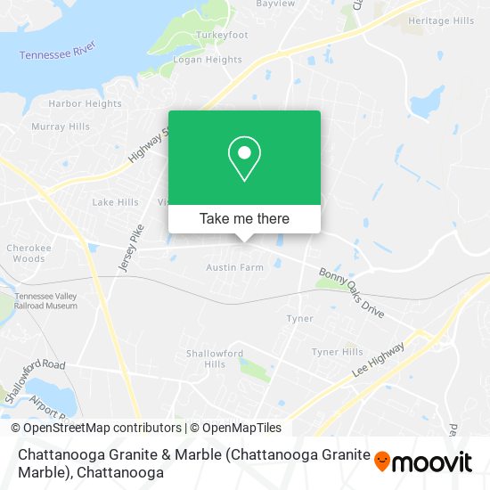 Chattanooga Granite & Marble map