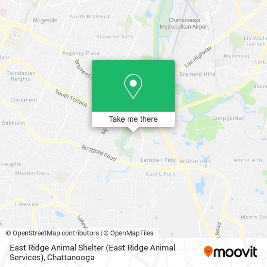 East Ridge Animal Shelter map
