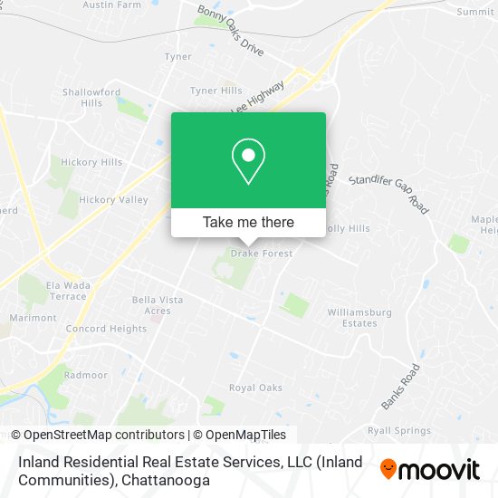 Mapa de Inland Residential Real Estate Services, LLC (Inland Communities)