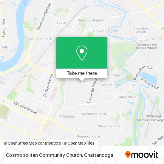 Cosmopolitan Community Church map