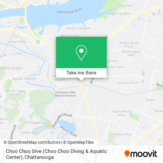 Choo Choo Dive (Choo Choo Diving & Aquatic Center) map
