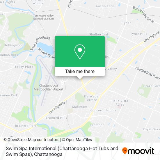 Mapa de Swim Spa International (Chattanooga Hot Tubs and Swim Spas)