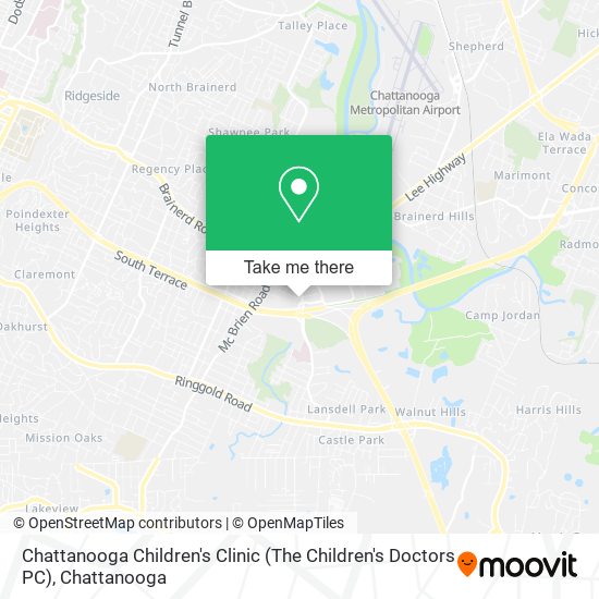 Mapa de Chattanooga Children's Clinic (The Children's Doctors PC)