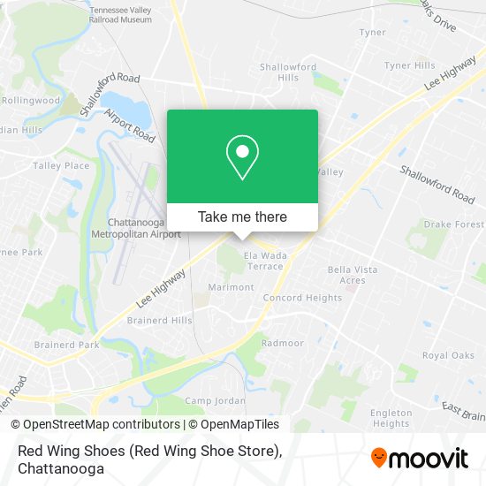 Mapa de Red Wing Shoes (Red Wing Shoe Store)