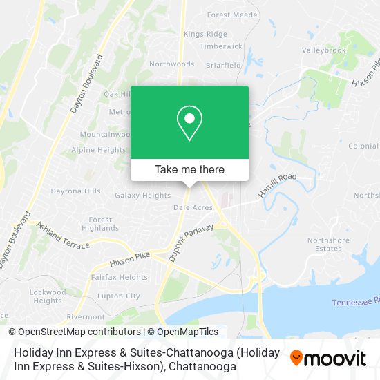 Holiday Inn Express & Suites-Chattanooga map