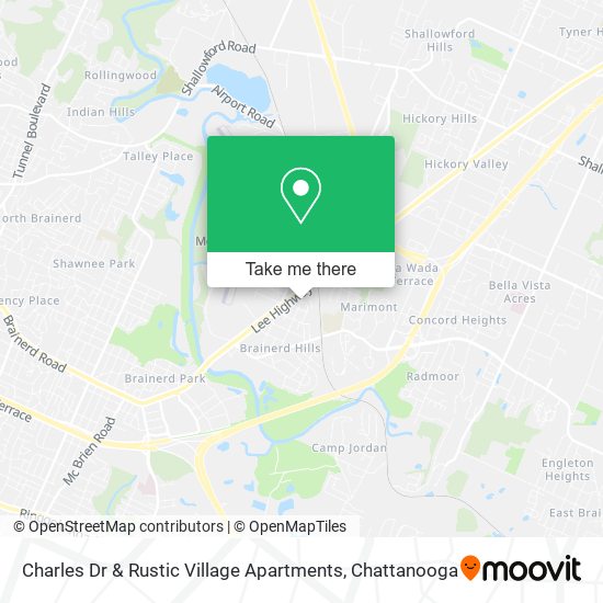 Charles Dr & Rustic Village Apartments map